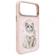 Nimmy Lucky Cat MagSafe dėklas iPhone 17 Pro telefonui, rožinis