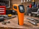 Bekontaktis lazerinis pirometras ir infraraudonųjų spindulių termometras, -50–+550 °C, oranžinis
