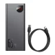 Išorinė baterija Baseus Adaman Metal 20000mAh 65W, juoda