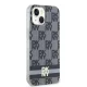 DKNY dėklas iPhone 15 / 14 / 13 IML Checkered Mono Pattern MagSafe, juodas