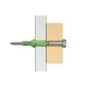 Universalus kaištis Fischer UX Green 10x60 R su apvadu, 40 vnt.