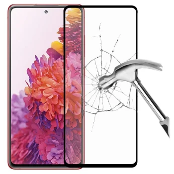 5D Samsung Galaxy S20 FE / S20 Lite Tempered Glass Screen Protector [Full Glue] - Black