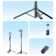 Orico SPM175 Selfie Stick Tripod with 1/4\" Thread and Bluetooth 5.2, Black
