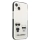 Karl Lagerfeld Karl & Choupette dėklas iPhone 13 mini, Baltas
