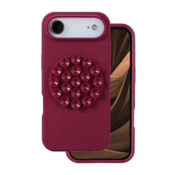Dėklas Silicone Stick telefonui iPhone 17 Air 6.6, bordo