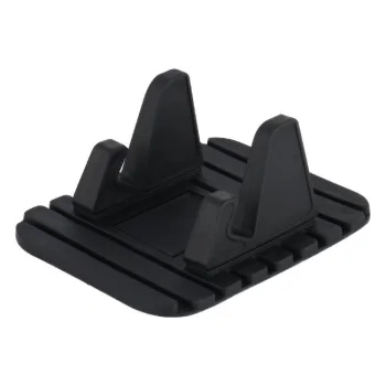 Universalus silikoninis telefono laikiklis Nano Pad, juodas