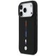 BMW M Silicon Tricolor Line MagSafe dėklas iPhone 17 Pro, juodas