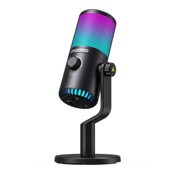 Žaidimų mikrofonas Maono DM30RGB, juodas