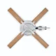 Krinner Kopenhagen Christmas tree stand up to 2.5 m, white/brown