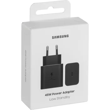 Sieninis įkroviklis Samsung EP-T4511N 45W, juodas (be laido)