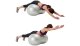Exercise Fitness Gym Pilates Yoga Peanut Ball - Silver, 50 cm