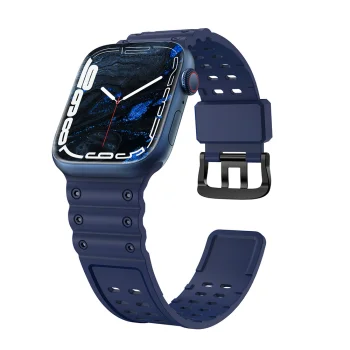 Dirželis Strap Triple Protection, skirtas Apple Watch 38/40/41 mm - tamsiai mėlynas