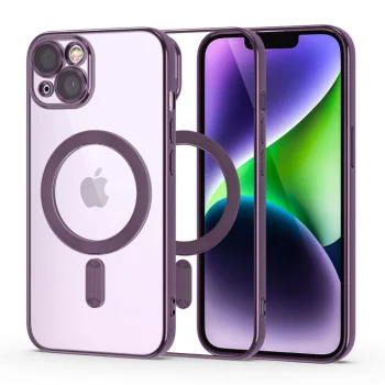 Tech-Protect MagShine dėklas su MagSafe skirtas iPhone 14, violetinis