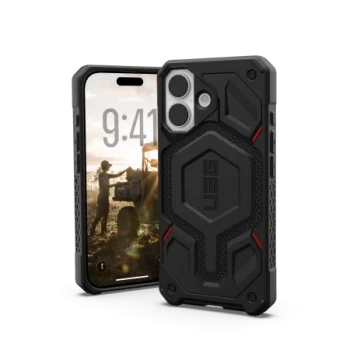 UAG Monarch Pro MagSafe dėklas iPhone 17 Pro telefonui, juodas