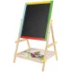 Children\'s Double-sided Magnetic Wooden Drawing Board with Accessories, 65cm