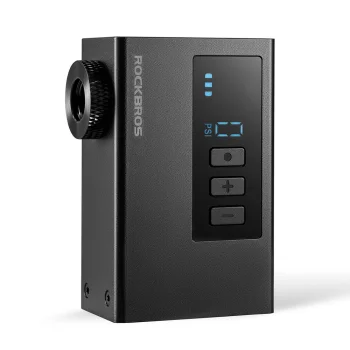 Akumuliatorinė dviračio pompa Rockbros AS240 PRO, 120 PSI, 420 mAh, juoda