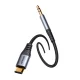 Garso laidas Joyroom SY-A07 USB-C į 3.5 mm AUX 1.2 m, juodas