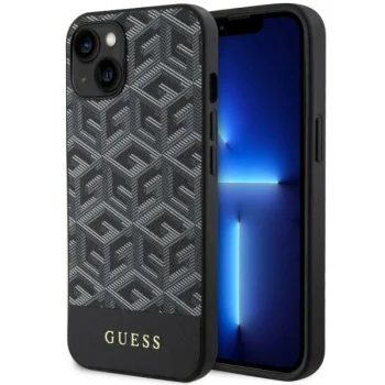 Guess G Cube Stripes MagSafe Case for iPhone 14 6.1" GUHMP14SHGCFSEK, Black