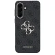 Dėklas Guess Leather 4G Metal Logo telefonui Samsung Galaxy A37 5G, juodas