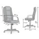 Ergonominė biuro kėdė Sofotel 518B, juoda