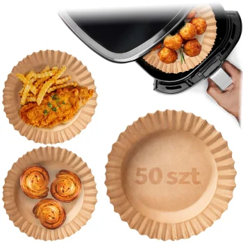 Berdsen Air Fryer Baking Paper Liners 20 cm, 50 pcs