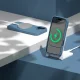 Etteri Silicone Mag dėklas telefonui Apple iPhone 17, tamsiai mėlynas