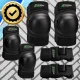 Protective Gear Set for Rollerblading and Cycling, 6 Pcs, Size L, Black
