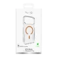 Puro Lite Mag dėklas, skirtas iPhone 17 Pro, skaidrus su oranžiniu žiedu