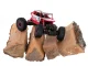 Radijo bangomis valdomas automobilis RC Rock Crawler 4WD 1:18 2.4GHz, raudonas