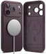 Ringke Silicone MagSafe dėklas telefonui iPhone 18 Pro Max, tamsi vyšninė