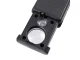 Kišeninis juvelyrinis didinamasis stiklas su LED ir UV, 30x ir 60x, juodas
