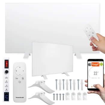 Infraraudonųjų spindulių šildymo skydelis FIR 600W su WiFi, 60x100 cm