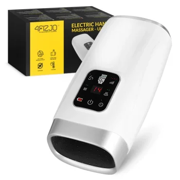 4Fizjo 1611 ULTRA elektrinis rankų masažuoklis, balta / sidabrinė