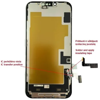 Ekranas iPhone 14 Plus, LTPO Soft OLED, 6.68", 60 Hz