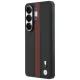 BMW M Perforated Stripe Logo MagSafe dėklas Samsung Galaxy S26 Ultra, raudonas