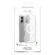 Puro Lightfeel dėklas su MagSafe skirtas iPhone 17, skaidrus / baltas
