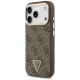 Guess 4G Triangle Logo MagSafe dėklas iPhone 17 Pro / 18 Pro, rudas