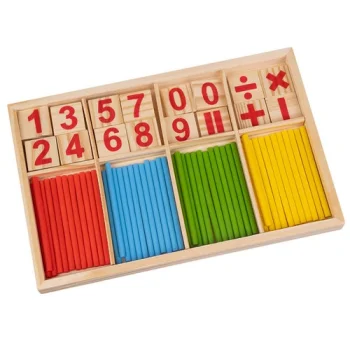 Kruzzel Wooden Counting Sticks