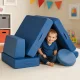 ECOTOYS modulinė vaikiška žaidimų sofa iš 8 dalių, mėlyna
