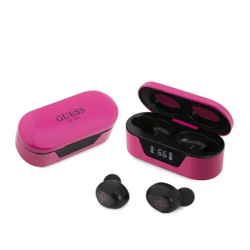 Guess GUTWST31EM TWS Wireless Headphones with Charging Case, Magenta