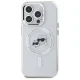 Karl Lagerfeld dėklas iPhone 15 Pro Max telefonui IML Metal MagSafe, baltas