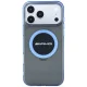 Mercedes AMG dėklas iPhone 18 Pro Max / 17 Pro Max MagSafe, juodas / mėlynas