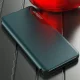 Knygutės tipo dėklas Samsung Galaxy A22 4G Hurtel Eco Leather View Case su stovu, raudonas