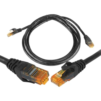 LTC tinklo kabelis UTP Cat6e RJ45 8P8C 1.5m, juodas