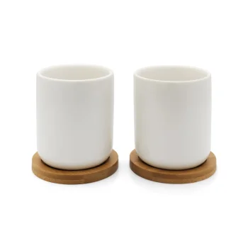 Arbatos puodelių rinkinys Bredemeijer Umea 142013 200 ml, 2 vnt. su padėkliukais