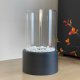 Freestanding Tabletop Bio Ethanol Fireplace Indoor Ventless, Black