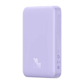 Išorinė baterija Baseus Magnetic Mini 10000mAh 20W PPCX110105, violetinė