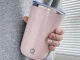 Automatinis maišomasis puodelis, 350 ml, nerūdijantis plienas, USB, rožinis