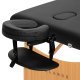 Balance 3-Section Wooden Folding Massage Table, Black