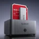 Orico IT28E-C dviejų diskų doko stotis, M.2 NVME / SATA HDD / SSD, pilka